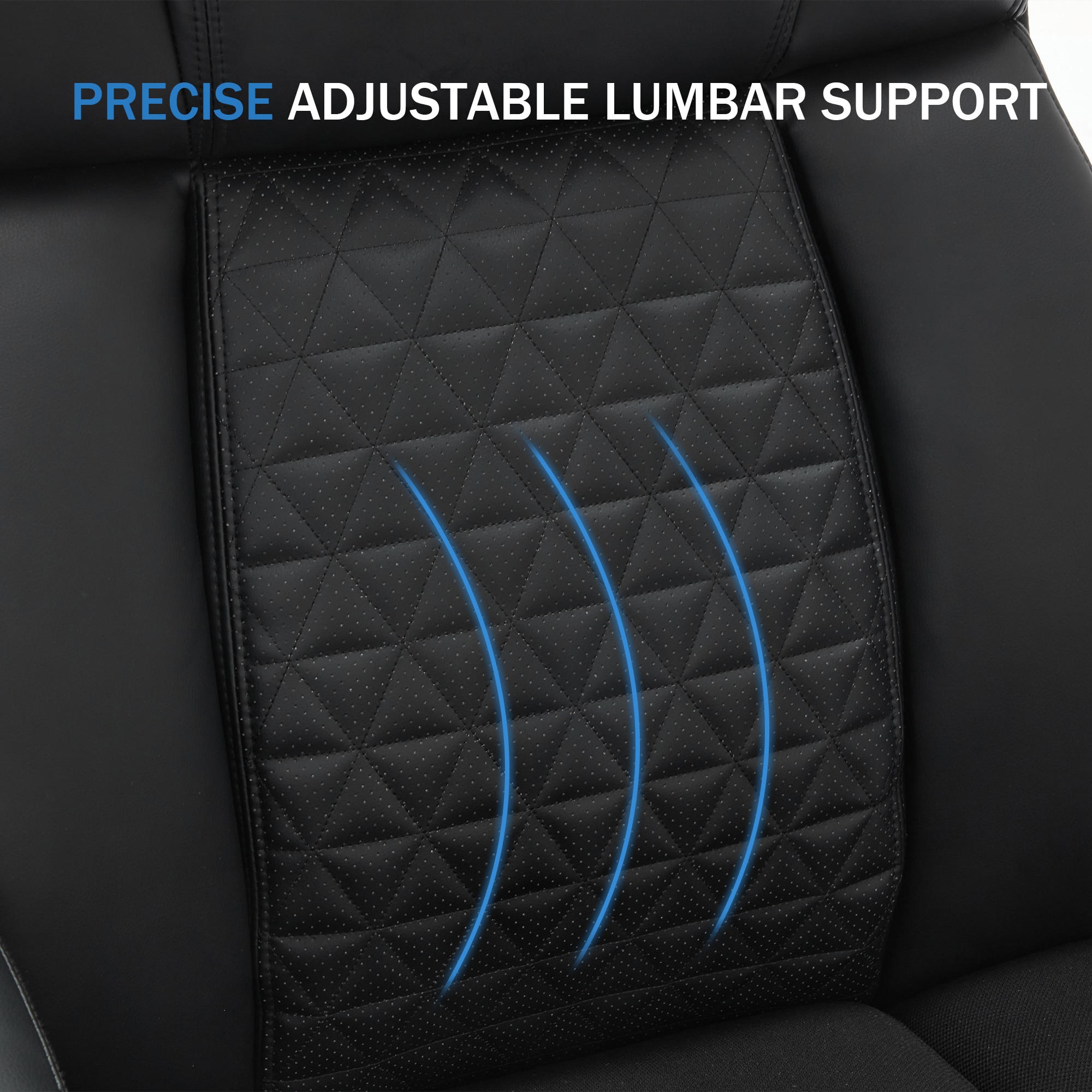 500lbs Big And Tall Office Chair With Adjustable Lumbar Support, Executive Office Chair Heavy Duty With Flip-up Armrest And Wider Seat, Ergonomic Leather Chair Breathable With Quiet Rubber Wheels_voghion.com